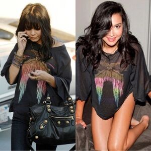 💘 WILDFOX COUTURE LIGHT FEATHER RAGLAN-RARE